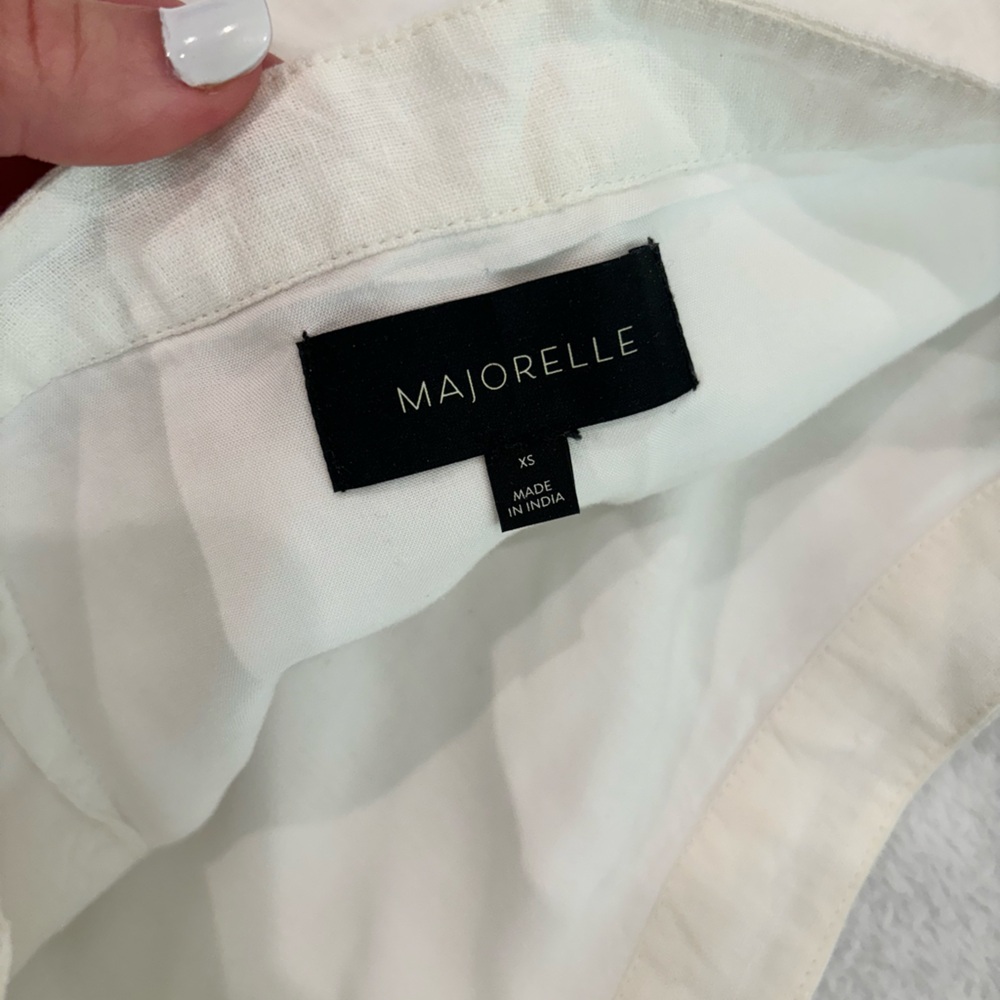 MAJORELLE White Puff Sleeve Sundress Resort Wear - Picture 3 of 6